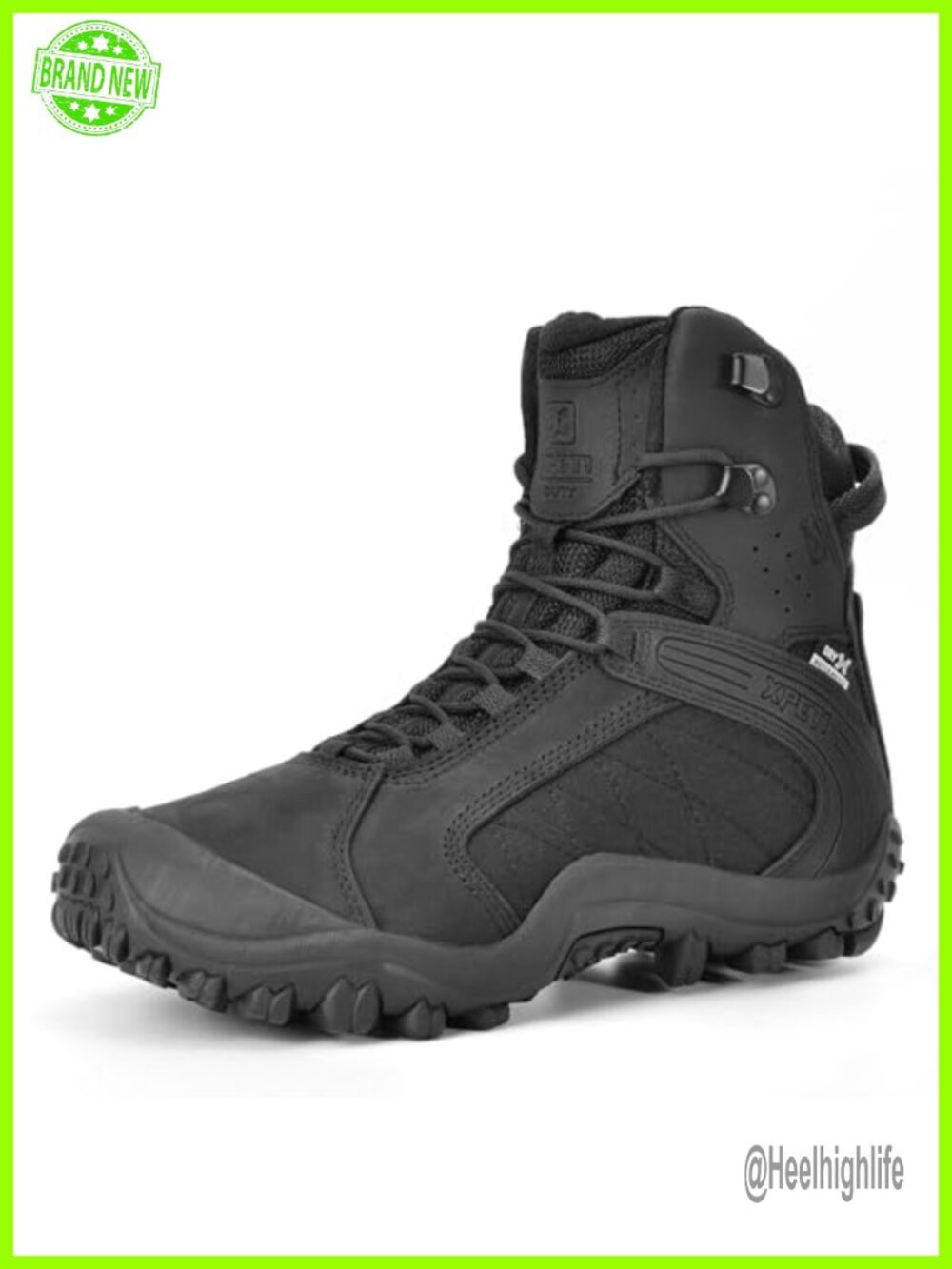 Waterproof Nubuck Leather Tactical Boots 8in Combat Cap Toe